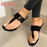 Niulatu Women Sandals 2025 Summer Outdoor Beach Flip-flop Sandals Solid Fashion Gladiator Sandals Women Flats Casual Ladies Shoes DJSE