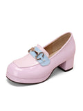 Niulatu Spring Women's Shoes British Style Thick Bottom College Style Color Matching Casual Loafers Fashion Women's Shoes DJSE