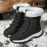 Niulatu Women Classic Snow Boots Winter Warm Shoes Handmade Platform Shoes Womens Boots Ankle Botas De Mujer Size 42 Booties DJSE