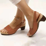 Niulatu Women Sandals 2025 Women Heels Sandals Summer Shoes For Women Peep Toe Platform Sandalias Mujer Elegant Medium Heel Shoes Female DJSE