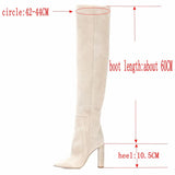 Niulatu the Knee Boots Women New Design Fur Warm Winter Shoes Women Fashion High Heel Thigh High Boots Long Woman Footwear DJSE
