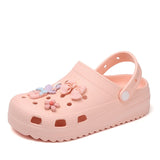 Niulatu Women Clogs Shoes Cute Cartoon Garden Sandals Women Non-slip Lightweight Slides Ladies Summer Casual Beach Sandals DJSE