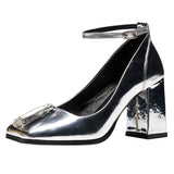 Niulatu Women Pumps Shoes Square Toe Tassel Ladies Shoes Genuine Leather High Heels 8cm Ankle Strap Female Footwear 2025 FT1860 DJSE