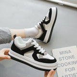 Niulatu Women Shos 2025 Spring New White Shos Fashion Breathable Casual Sport Shoes Ladies Non Slip Flat Running Shoes Zapatos De Mujer DJSE