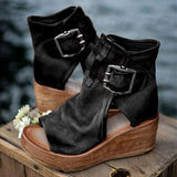 Niulatu Women Sandals 2025 Heels Chaussure Femme Retro Platform Sandals For Summer Shoes Women Wedges Shoes High Heels Sandalias Mujer DJSE