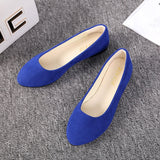 Niulatu Women Flat Shoes Trend Simple Sweet Classic Candy Colors New Autumn Summer Casual Flock Flats Boat Cute Girls Flats Office Shoes DJSE
