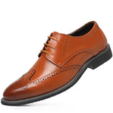 Niulatu / Black / Brown Dress Shoes Mens Business Shoes Genuine Leather Oxford Social Shoes Boys Prom Shoes sdc3 DJSE