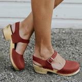 Niulatu Women Wedge Sandals Female Platform Boots Mid Heel Sandal Back Strap Casual Shoes Ladies Sandals Womens Shoes Plus Size DJSE