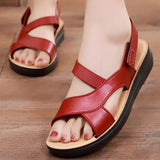 Niulatu Shoes Women Sandals Fashion Women's Shoes Open Toe Women Walking Sandals Solid Color Zapatillas Mujer Female Flat Shoes DJSE