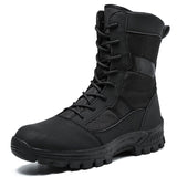 Niulatu Footwear Military Tactical Mens Boots Special Force Leather Desert Boots Combat Ankle Boot Army Men's Shoes Plus size DJSE