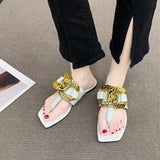 Niulatu on Sale 2025 High Quality Fashion Women's Slippers Open Toe Outdoors Flat Sandals Casual Flip-flops Zapatos Mujer DJSE