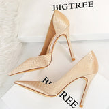 Niulatu Shoes Serpentine Woman Pumps Metal Stiletto High Heels 2025 New Designer Women Heels Sexy Party Shoes Lady Plus Size 43 DJSE