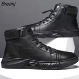 Niulatu New High Top Work Shoes for Men Platform Ankle Boots Fashion Quality Boots Outdoor Booties Zapatos De Hombre DJSE