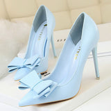 Niulatu Shoes Bow-knot Pumps Women High Heels 2025 Fashion Women Heels Lady Stiletto Shoes Wedding Shoes Classic Pumps Footwear DJSE