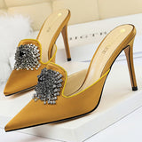 Niulatu Shoes New Woman Pumps Rhinestone Shoes For Women Heels Wedding Shoes Elegant Party Shoes Women High Heels Lady Stiletto DJSE