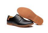 Niulatu Men Leather Shoes Casual Lace-up Shoes Black Brown Flat Cheap Leather Loafers Oxford shoes 779 DJSE