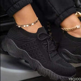 Niulatu Mesh Sneakers Shoes Women 2025 Fashion Lace Up Summer Flat Casual Sports Shoes Ladies Vulcanized Shoes Plus Size DJSE