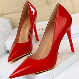 Niulatu Shoes Patent Leather Shoes Woman Pumps High Heels Stiletto Heels 10.5 Cm Red Wedding Shoes Bridal Shoes Women Heels 2025 DJSE