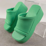 Niulatu Women's Wedges Slippers Platform Ladies Shoes 2025 Summer Fashion Thick Bottom Female Slipper Slides Woman Flip-flops New DJSE
