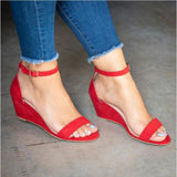 Niulatu Women Wedges Sandals Casual Buckle Strap Heel Platform Summer Gladiator Sandals Open Toe Elevator Roman Shoes Ladies DJSE