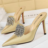 Niulatu Shoes New Woman Pumps Rhinestone Shoes For Women Heels Wedding Shoes Elegant Party Shoes Women High Heels Lady Stiletto DJSE