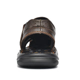 Niulatu Classic Men Sandals Summer Outdoor Walking Men Sneakers Breathable Men Sandals Genuine Leather Casual Shoes Men DJSE