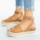 Niulatu Women Sandals Plus Size Wedges Shoes For Women High Heels Sandals Summer Shoes 2025 Flip Flops Chaussures Femme Platform Sandals DJSE
