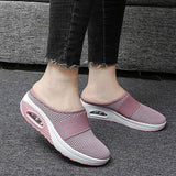 Niulatu Women Mesh Lightweight Shoes Woman Slippers Wedge Shoes Female cushion Sandals Thick Bottem Sneakers Plus Size 43 DJSE