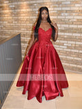 Niulatu Gown Satin Applique Off-the-Shoulder Sleeveless Floor-Length Prom HZ1007
