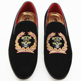 Niulatu Men's Suede Leather Loafers Mens Casual Embroidery Moccasins Oxfords Shoes Man Party Driving Flats EUR Sizes DJSE