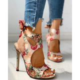 Niulatu Women's Pumps Sexy Peep Toe Colorful Bowknot Female Shoes 2025 Summer Leisure Thin High Heel Lady Sandals Size DJSE