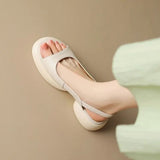 Niulatu High Heel Sandals Women's Peep-toe shoe Luxury Buckle Casual Thick Heel Sandals DJSE