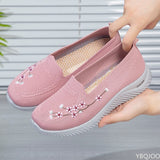 Niulatu Women Flats Shoes Fashion All-match Female Sneakers Soft Comfort Walking Shoes Lightweight Breathable DJSE