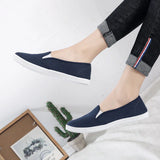 Niulatu 42 Women Sneakers Slip on Shoes Woman Flats Canvas Loafers Candy Color Casual Shoes Female White Shoes zapatos mujer89 DJSE