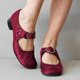 Niulatu New INS Retro Casual T-strap Flats Daily Elegant Solid Leisure Flats Women 2025 Casual Low Heels Shoes Woman DJSE