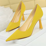 Niulatu Shoes Fashion Women Pumps Pointed Toe Kitten Heels Stone Pattern High Heels Women Career Office Shoes Plus Size 42 43 DJSE