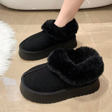 Niulatu Wool Comprehensive Anti-skid Snow Boots Women's Mini Short Boots Warm Winter Thickened Women's Shoes Botas Mujer DJSE