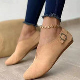 Niulatu Shoes Women Flat Shoe Woman Ballte Flats Female Fashion Sweet buckles Loafers Casual Shoes Slip On Ladies Plus Size Shoe DJSE