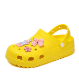 Niulatu Women Clogs Shoes Cute Cartoon Garden Sandals Women Non-slip Lightweight Slides Ladies Summer Casual Beach Sandals DJSE