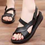 Niulatu Shoes Women Sandals Fashion Women's Shoes Open Toe Women Walking Sandals Solid Color Zapatillas Mujer Female Flat Shoes DJSE