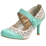 Niulatu Arrival Hot Retro Fretwork Mary Janes Fashion Thin High Heels Pumps Women Sweet Shallow Date Shoes Woman DJSE