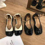 Niulatu Women Mary Jane Shoes Flat Lolita Shoes Women Vintage British Sandals 2025 Spring Shallow Fashion Loafers Shoes Mujer Zapatos DJSE