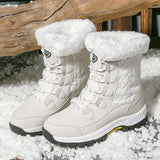 Niulatu Women Classic Snow Boots Winter Warm Shoes Handmade Platform Shoes Womens Boots Ankle Botas De Mujer Size 42 Booties DJSE