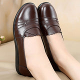 Niulatu Genuine Leather Flats Ladies Loafers Big Size 41 42 Women Falts 2025 New Spring Female Casual Flats Soft Woman Shoes DJSE