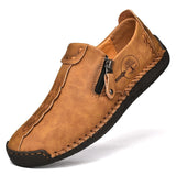 Niulatu Leather Men Shoes Casual Slip On Men Loafers Qlity Split Leather Shoes Men Flats Hot Sale Moccasins Shoes Plus Size DJSE