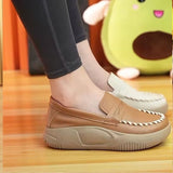 Niulatu Women Shoes Platform Flats Sports Autumn Spring Fashion New 2025 Sneakers Walking Loafers Casual Running Hiking Pu Leather Shoes DJSE