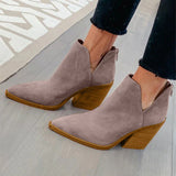 Niulatu Women's Boots Ladies Autumn Shoes Pointed Toe High Heels Zipper Pumps Femininas 2025 Fashion Woman Short Ankle Booties DJSE