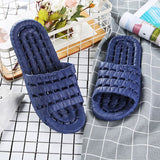 Niulatu Women Indoor EVA Non-slip Hotel Summer Slippers Couple Unisex Bathroom Home Slippers Soft Hallow Flat Shoes for Female DJSE