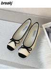 Niulatu Women Flats Ballet Shoes Fashion Bow Knot Shallow Ballerina Soft Moccasins Female Driving Loafers 2025 Zapatillas Mujer DJSE