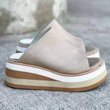 Niulatu 2025 New Summer Open Toe Sandals Ladies Fashion Platform Slippers Outdoor Casual Women's Shoes Large Size DJSE